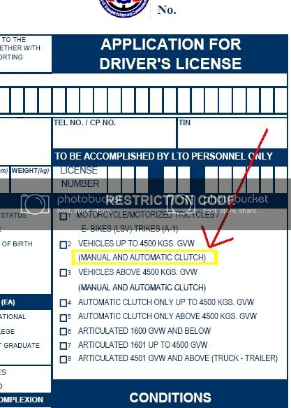 drivers license restrictions codes
